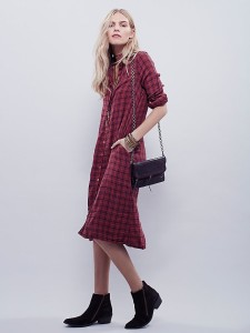 plaid maxi